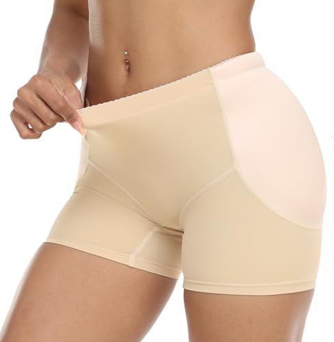 Joweechy Womens Hip Enhancer Pads Shapewear Shorts Underwear Butt Lift | Tummy Control Slimming Mid Rise Sculpting Shaping Brief Knickers