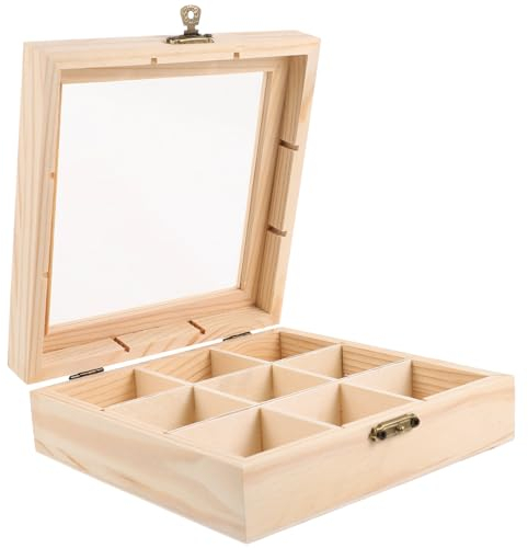 MAGICLULU Teebeutelhalter Aus Hochwertigem Material Elegante Teebox Mit Fächern Vielseitiger Organizer Für Tee Kaffee Süßigkeiten Und Mehr Für Zuhause Hotels Und Restaurants