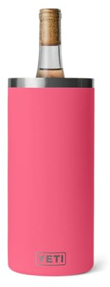 YETI Rambler Wine and Champagne Chiller, Stainless Steel Insulated, Tropical Pink