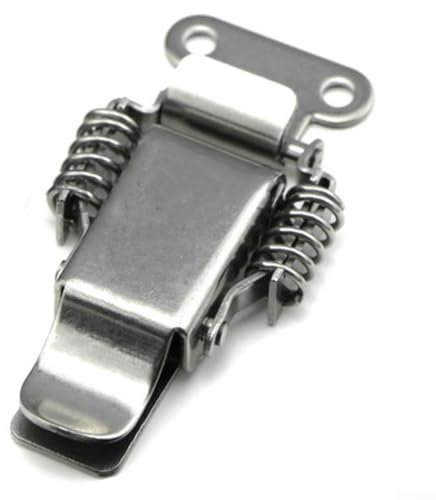 Loquets à bascule robustes en acier inoxydable avec un double mécanisme à ressort pour une meilleure sécurité sur vos boîtes (sans trous)