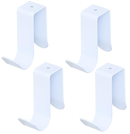 Astralong 4 Piezas Perchero Puerta, Colgador Puerta de Acero al Carbono, Ganchos Puertas Sin Taladrar Ganchos para Colgar Adecuado Para Dormitorio, Baño, Cocina, Armario