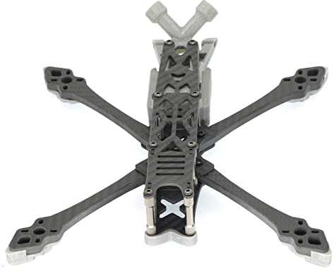 Qklyxr Kit de cadre quadricoptère freestyle en fibre carbone 5 pouces 228 mm avec support d'antenne bras 6 Quadcopter Kit de mise à niveau pour drone de course FPV