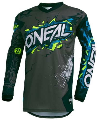 O'NEAL Motocross-Jersey Langarm Kinder Element Youth Jersey Villain Grau Größe M