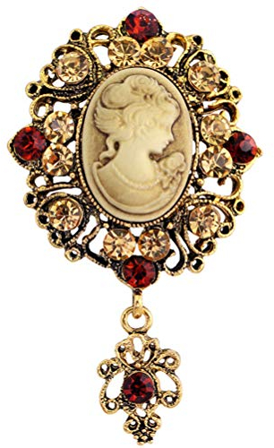 Fenical Broche vintage photo beauté broche camée broche ancienne style