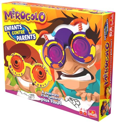 MIROGOLO - Enfants Contre Parents - Jeu de Société pour Enfants dès 7 ans - Jeu de Dessins Drôle en Famille - Réflechir, Dessiner avec Humour - 4 à 18 Joueurs - Durée de Jeu 20 Min