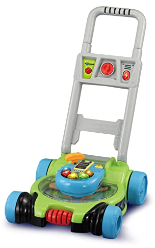 VTech Baby Mein erster Rasenmäher–Interaktives Rollenspielzeug zum Schieben mit vielen tollen beweglichen Elementen und realistischen Geräuscheffekten– Für Kinder von 1,5-4 Jahren[Exklusiv bei Amazon]