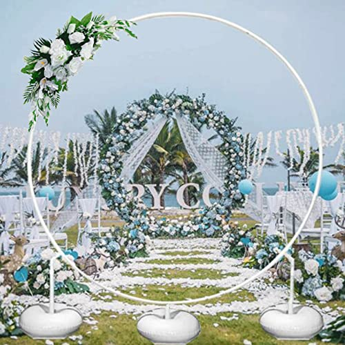 Ballon Kreis Rahmen Mit Ständer,Ballon Hoop Ständer,Luftballon Girlanden Für Hochzeit,Taufe,Weihnachtsfeier Geburtstagsfeier (Runde 180CM)