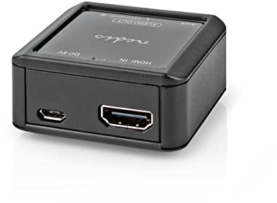 Nedis | Convertisseur audio numérique | 1 voie | Entrée de connexion : entrée HDMI™ | Sortie de connexion : 2 x (2 x RCA femelles) / 3,5 mm | eARC | Automatique | Anthracite