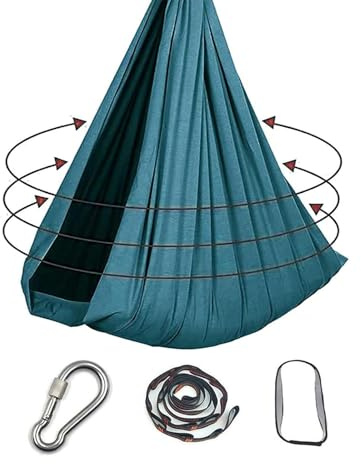 Balançoire sensorielle, balançoire de Poche for Enfants et Adultes for s'amuser en Plein air(Dark Green)