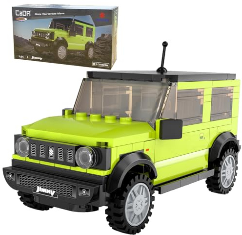 JAMARA 402865 CADA Suzuki Jimny 1:24 Bricks, Kinder Technik Spielzeug ab 8 Jahre, Geschenk für Kids, Set aus Klemmbausteinen, Fördert Feinmotorik und technisches Verständnis