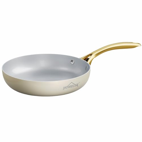 HOMELUX stekpanna 28 cm stekpanna 28 cm, keramikpanna, non-stick-beläggning stekpanna induktion för alla typer av spisar, reptålig, värmebeständig upp till 280 °C, aluminiumpannor med handtag i