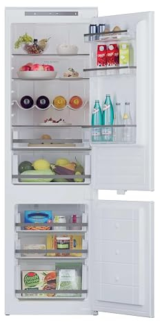 Hoover H-Fridge 300 Integrated Fridge Freezer, E Rated, Total No Frost, hOn App Connectivity, 244L Total Capacity, White, 54x54.5x177 cm - HOBBMT18EK