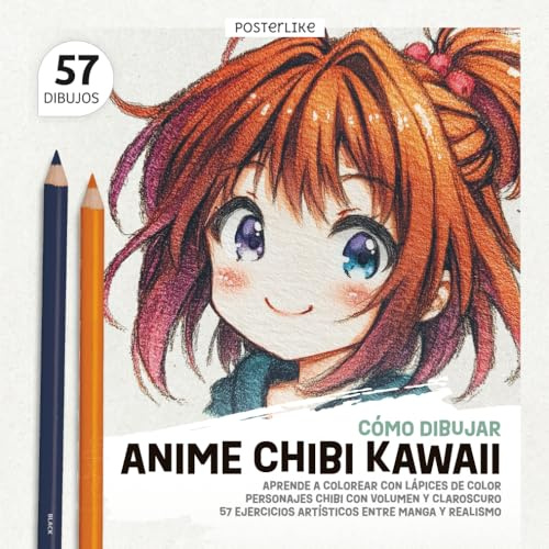 Cómo Dibujar Anime Chibi Kawaii: Aprende a Colorear con Lápices de Color Personajes Chibi con Volumen y Claroscuro. 57 Ejercicios Artísticos entre ... Colección Artística de Dibujo Japonés)