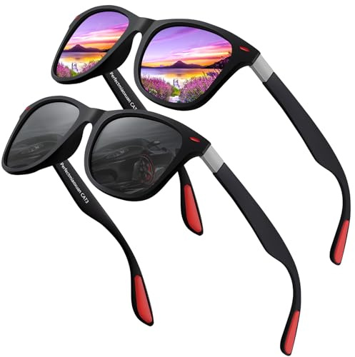 Polariserade solglasögon för män och kvinnor lämpliga för bilkörning cykling fiske golf Nattkörglasögon Wrap Around Sunglasses uv400-skydd