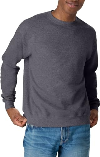 Hanes Men's Essentials Short Sleeve T-shirt Value Pack (4-pack),charcoal heather,LARGE
