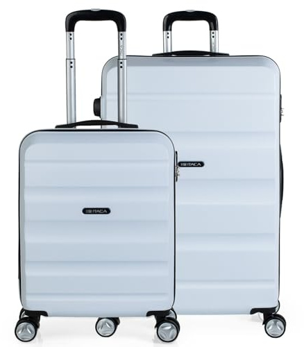 Juego maletas de viaje rígidas trolley con candado de combinación y 4 doble