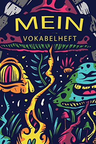 Mein Vokabelheft: Gruselige Monster. 2 Spalten. 120 Seiten für Vokabeln mit schönem Design. Zweispaltig mit Soft Cover 6x9 Zoll, ca. DIN A5 15x22cm.