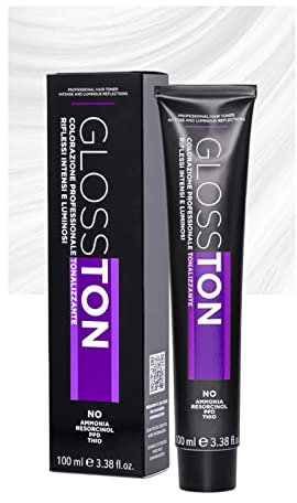 Glosston, Colorazione Professionale Tonalizzante ad Effetto Illuminante, Colore Capelli Neutral, Adatto ai Capelli Naturali e Colorati, Con Olio d'Argan, Senza Ammoniaca, 100ml