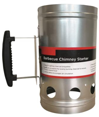ZYBUX - Barbecue Chimney Starter Set | Aluminium BBQ Fire Starter Set | Charcoal Briquettes (CHIMNEY STARTER ONLY)