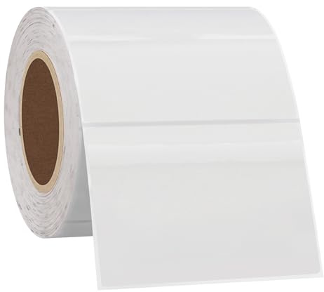 Hycodest Lot de 300 autocollants transparents pour reçus, 7,6 x 5,1 cm, étiquettes d'adresse et étiquettes d'expédition transparentes