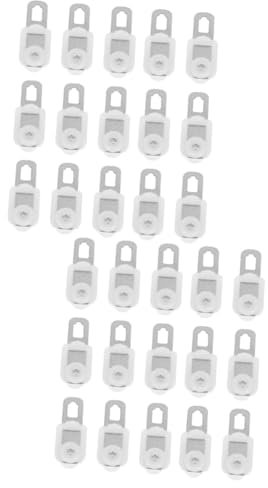WESIEVYA 100pezzi Ruote per Tende Scorrevoli Pulegge Silenziose Inossidabile per Guide Tende Facili Installare e Resistenti per Ed