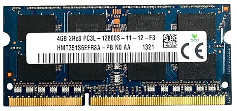 Memoria RAM DDR3L SODIMM, 4GB, 1600 MHz, PC3L-12800S, 2Rx8 204 Pines, CL11, 1.35V para Ordenador Portátil Notebook Laptop