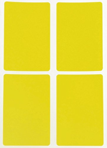 Yellow Color Stickers Writable Surface 7.5 cm x 5 cm Rectangle Inventory Labels (75 mm x 50 mm) 200 Pack by Royal Green
