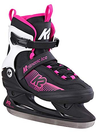 K2 Women's Kinetic Ice W Ice Skates, womens, Ice skates., 25E0240, Black - Pink, EU: 41.5 (UK: 7.5 / US: 10)