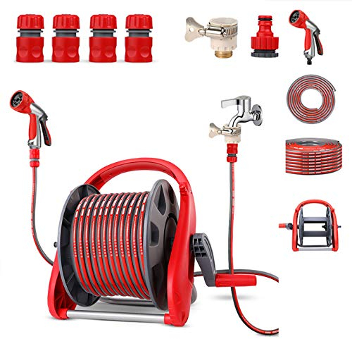 Garten Handbrause Hochdruck Handbrause Set für Autoreinigung Wasserspritze Spritzpistole Gartenbrause Metall Sprinkler für 32FT Gartenschlauch verstellbar Düse für Felgen Reinigung Bewässerung