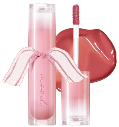 PERIPERA Ink Mood Glowy Tint Hydrating Glossy Lip Tint with Dewy Finish (14 Follow Rose)