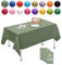 MORAINJAY 4 Stück 137cmx274cm Rechteckig Einweg Tischdecke, Salbeigrün Wasserdicht Fleckschutz Tischdecken für Geburtstagsfeier,Hochzeit, Weihnachten, Kindergeburtstag, Esszimmer, Garten,Party