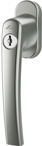 ROTO Fenstergriff abschließbar Rotoline mit Sperrzylinder + Schlüssel Alu titan