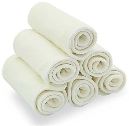 Hemp Nappy Inserts Reusable Nappies Booster Cotton 3 Layers Cloth Nappy pad Diaper Liners Washable Highly Absorbent Natural Ecofriendly (10)