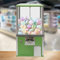 KYZTMHC Kaugummiautomat,Kommerzieller Kaugummiautomat für Süßigkeiten,Automatischer Kapsellotterieautomat,Verkaufsautomaten für Unternehmen,für 4,5–5,5 cm für Spieleläden(Green,10 Penny/One Times)