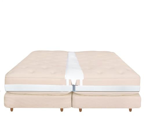Matelas à pont pour lit - Pont de lit extra large, Connecteur de matelas | Rembourrage confortable en mousse pour deux matelas simples, bord antidérapant réglable pour les séjours en