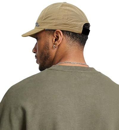 Clakllie Gorra corta de secado rápido para hombre y mujer, gorra ligera con visera corta, resistente al agua, para correr, CDGE-BSSQ2505-Khaki, Talla única
