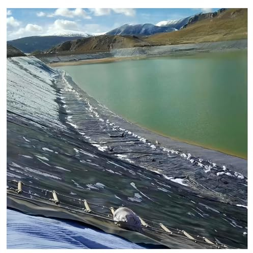 Large Preformed Pond Liner 3mm Thick - Vapor Barrier Plastic Sheeting for Koi & Fish Pools, Water Gardens, Fountains & Waterfalls (1.5x7m)