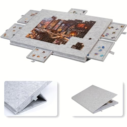 Jigsaw Puzzle Board Folding Tilting Puzzle Table for Game Up to 1000 Pieces