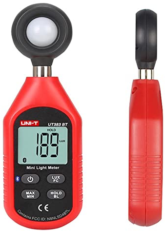 Aukson Q77C Digitaler Luxmeter mit LCD-Bildschirm – Präziser Lichtmesser für Labor, Büro & Industrie, mit Bluetooth-Technologie