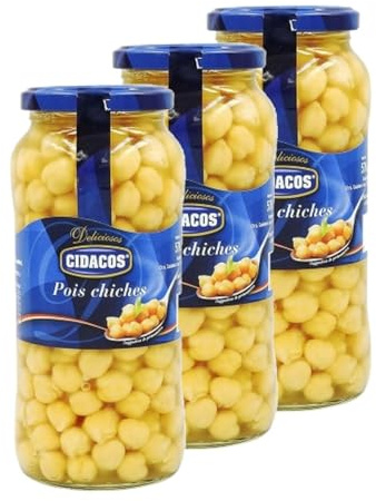 Set med 3 kikärter - Cidacos - burk 400 g