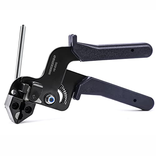 WEKESIGO Stainless Steel Cable Tie Gun - Heavy Duty Zip Tie Tightener Tool with Tensioning & Cutting Function, Perfect for Industrial, Automotive, and Home Use