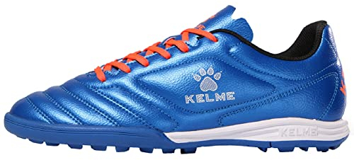 Kelme Fußballschuhe Herren Athletics TF Innenbereich Fußballschuhe Erwachsene Jungen Trainingsschuhe Professionelle Turf Futsal Football Schuhe Unisex blau 42