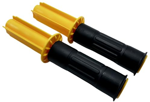 YCHLonlive Lot de 2 poignées de rechange pour film rétractable (rouleaux non inclus), poignée en plastique compatible avec les innovations modernes de 12,7 cm et 38,1 cm, poignées mobiles en plastique