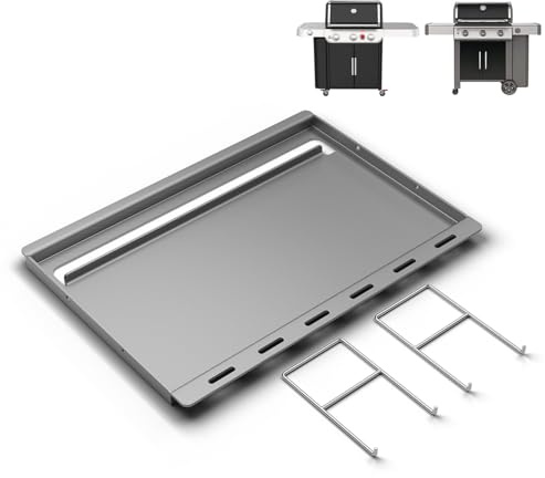 GFTIME Grillplatta 7599 för Weber Genesis II & II LX 300 E310 S310 E315 S315 E320 S320 Grills, non-stick beläggning