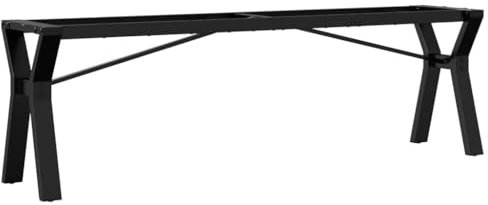 vidaXL Patas de mesa de centro estructura Y acero 140x30x43 cm, pata de mesa auxiliar, pata de mesita auxiliar, pata de mesa de metal