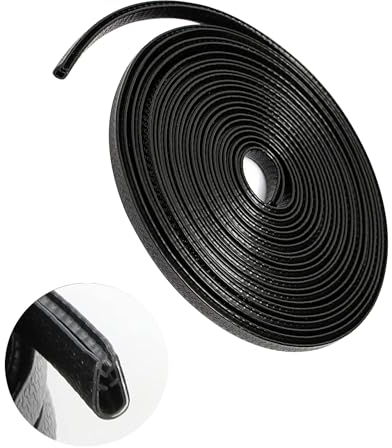 Flaconi 5M Autotürkantenschutz,Autozubehör Autotürschutz Kantenschutz,Autotürschutz Gummidichtungsschutz U-förmige Kantenverkleidung,Autotürdichtungsverkleidung,Autotürkantenschutz