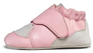 Affenzahn Krabbelschuh Leder Crawly Babyschuh aus Leder für Mädchen und Jungen Klettverschluss weich flexibel rutschfest Lauflernschuhe Koala - Pink