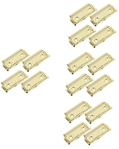 ARTIBETTER 4 Sätze Metallclip -ordner Heftklammern Groß Bindeklammern Für Lehrer Dokumentenordner Multifunktionale Bindeklammern Klemmbrettklemmen Golden 4 Stück * 4