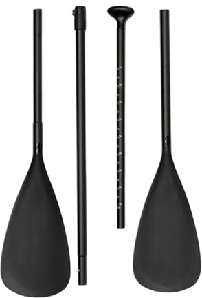 Paleta de Kayak, 2 En 1 Paletas de Kayak Ajustables, Combinación de Cabezal Simple y Doble Herramienta de Remo de Aleación de Aluminio para Deportes Acuáticos