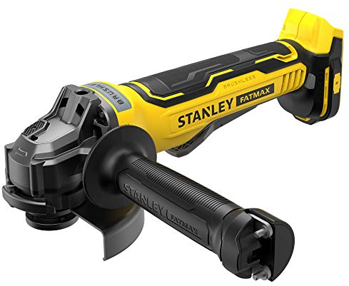 Stanley FatMax SFMCG700B-XJ Amoladora angular sin escobillas V20 18V Unidad sin batería y cargador, en caja de cartón